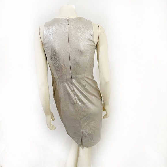 Ralph Lauren Metallic Sleeveless Fitted Dress Size 2P - Picture 3 of 8